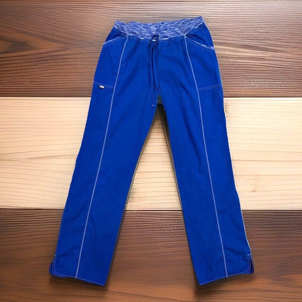 Scrubstar Womens Medium Royal Blue Scrub Pants Drawstring Pockets Pull On
